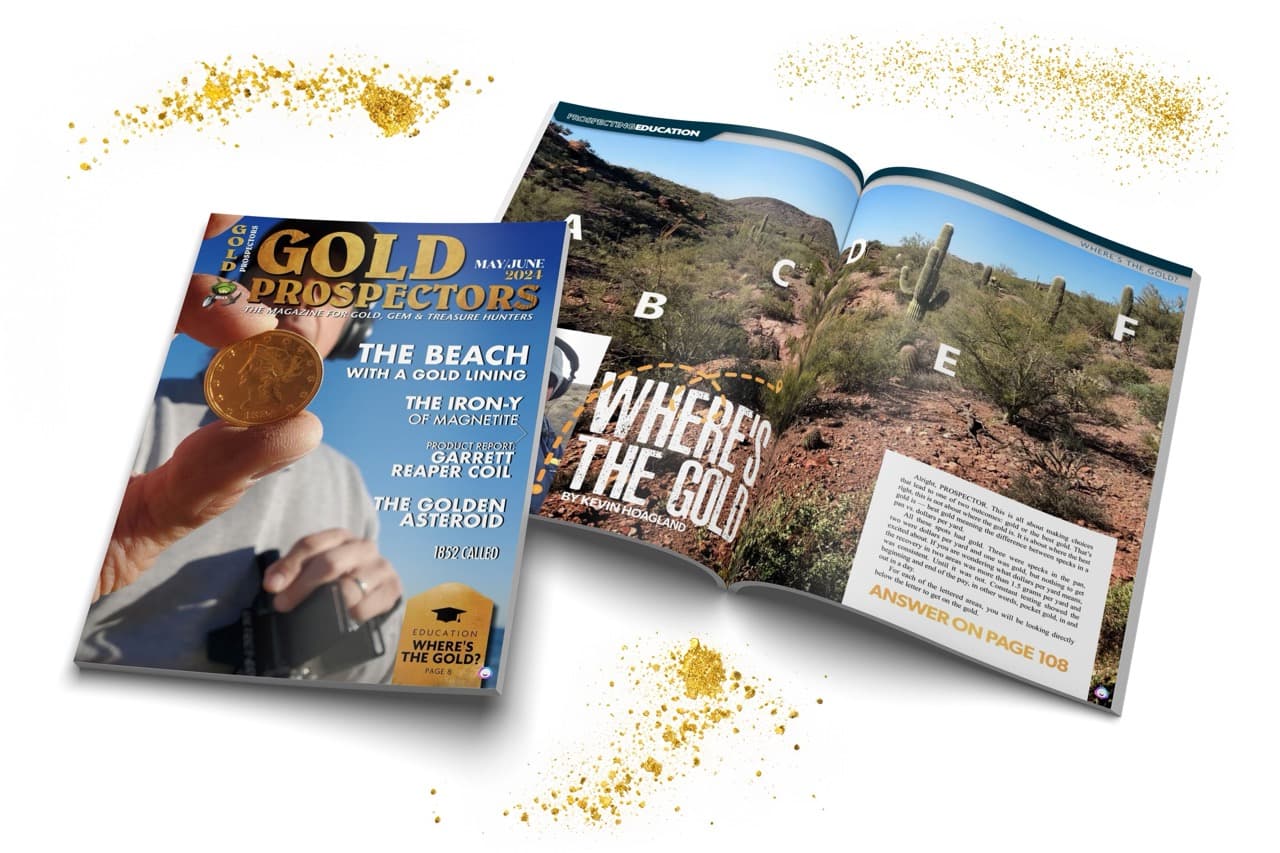 Gold Prospectors Magazine — GPAA member bi-monthly print and digital cover